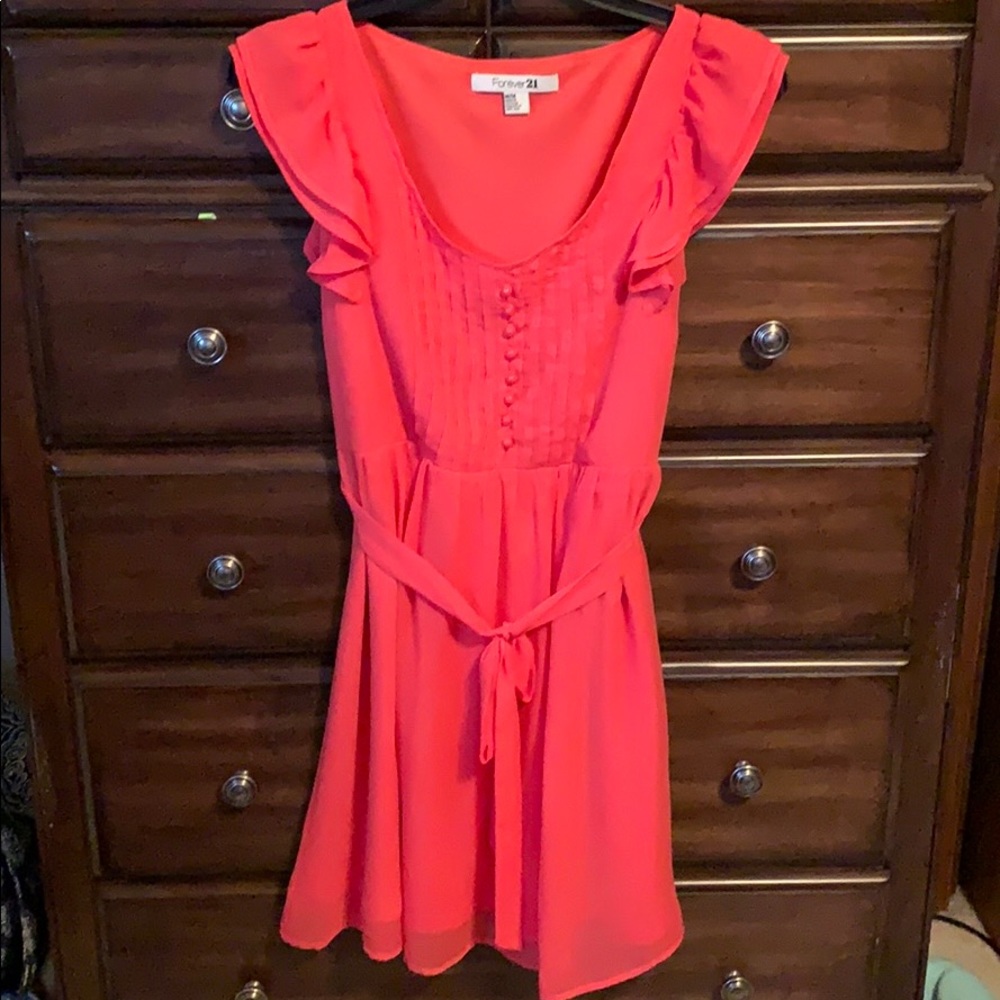 Forever 21 - Pink dress with tie around waist